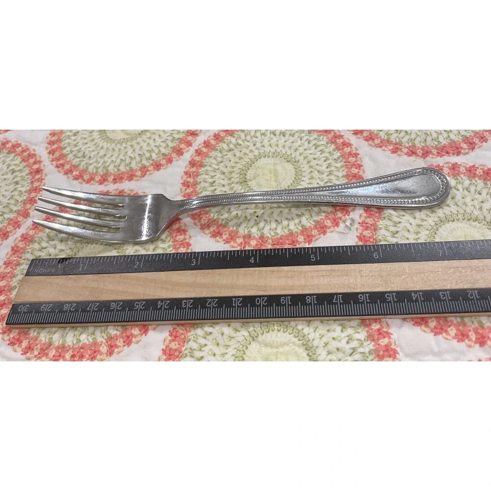 Wallace Continental Bead Set Of 5 Dinner Forks Fork 18/10 Stainless‎ Flatware